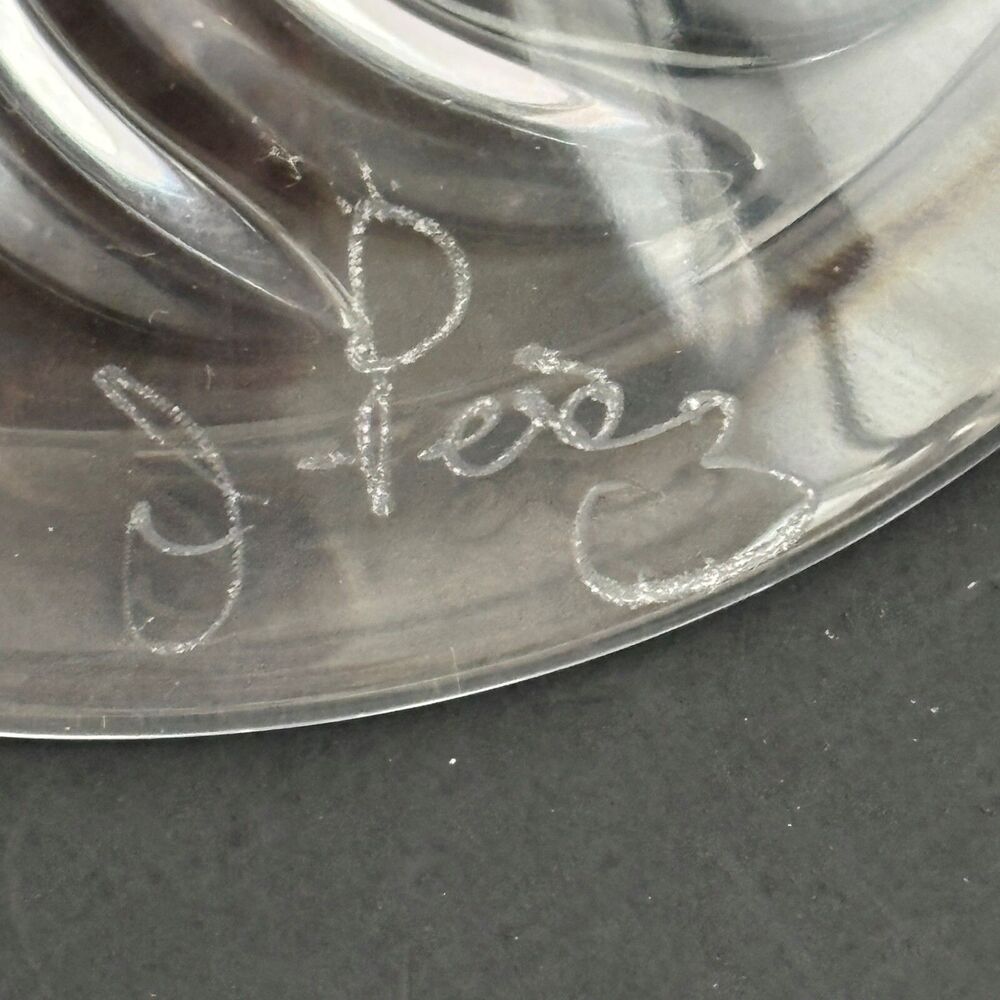 Waterford Jose Perez Signed Crystal Candleholders Liam Made Ireland Elegant - Picture 3 of 8